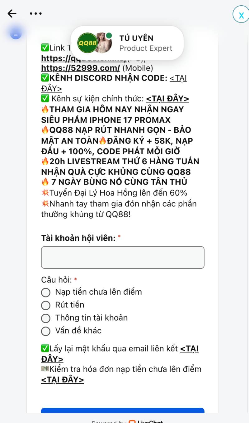 Website chính thức của QQ88