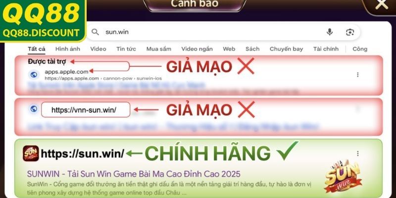 App Sunwin Giả Mạo – Cảnh Báo Và Cách Phòng Tránh An Toàn 1 Tạo mô phỏng cổng game